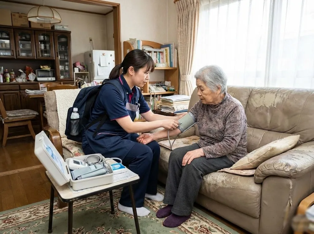 訪問看護の現場で活躍するスタッフ
